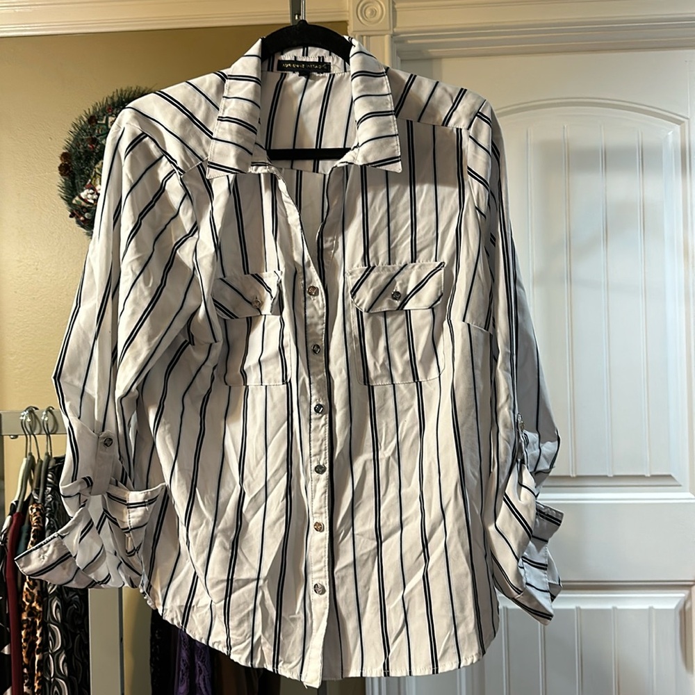 Adrienne vittadini button down shirt